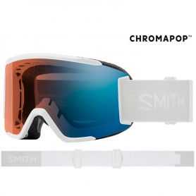 Masque Smith Squad S White Vapor Chromapop Pro Photochromic Blue Mirror