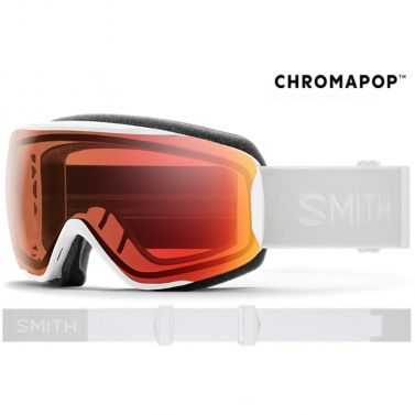 Masque girl Smith Moment White Vapor Chromapop Pro Photochromic Red Mirror