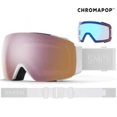 Masque Smith I/O Mag 2025 White Vapor Chromapop Everyday Rose Gold Mirror