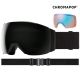 Masque Smith I/O Mag XL 2025 Blackout Chromapop Sun Black Mirror